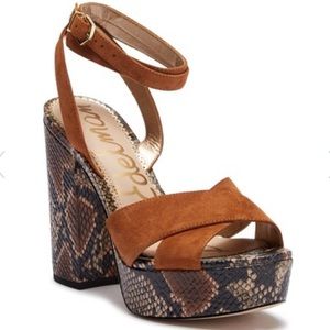 🆕 Sam Edelman Mara Embossed Platform Sandals